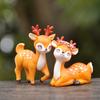 Новые фигурки диких животных Маленький олененок, украшения, миниатюрные аксессуары для сказочного сада, Декор, Фигурка-игрушка