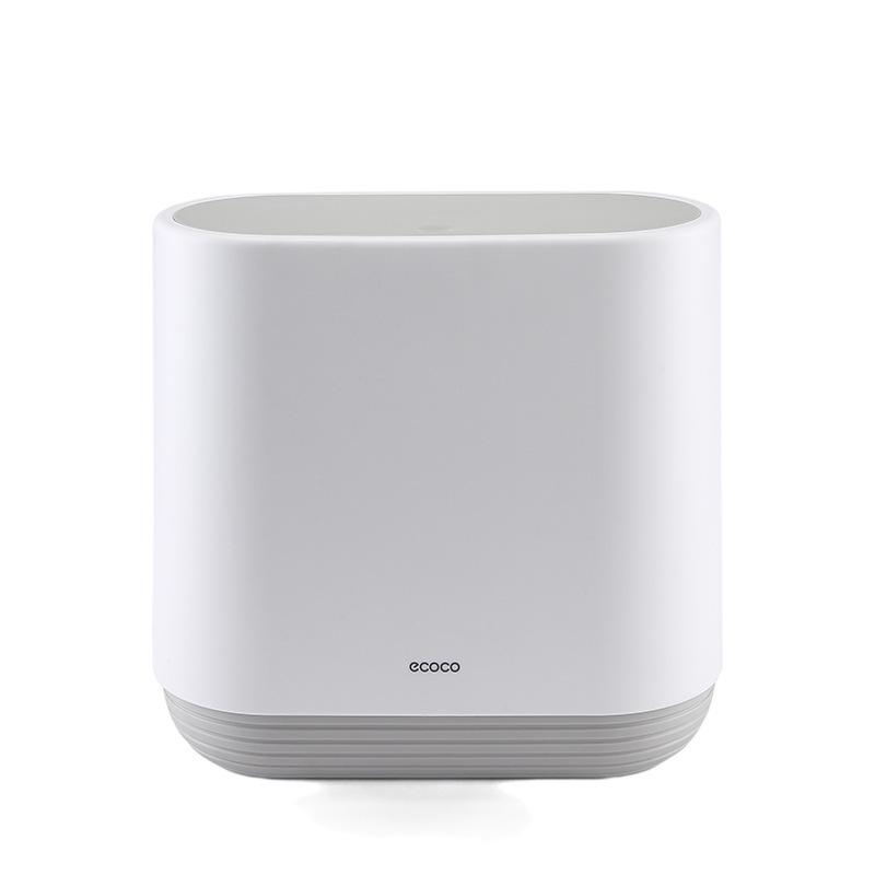 Nordic Crevice Trash Can with Lid - Narrow Wastebasket for Bathroom, Kitchen, and Living Room