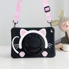 360 Rotating Cat Silicone Cases for iPad 10 9 8 7th Generation Air Mini 3 4 5 6 2022 Pro 11 10.9 10.2 9.7 Kids Cover with Strap