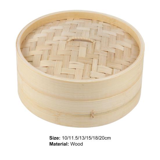 Ventilation Wood Bamboo Steamer with Lid Wedding Supplies Steamer Basket Kitchen Tool