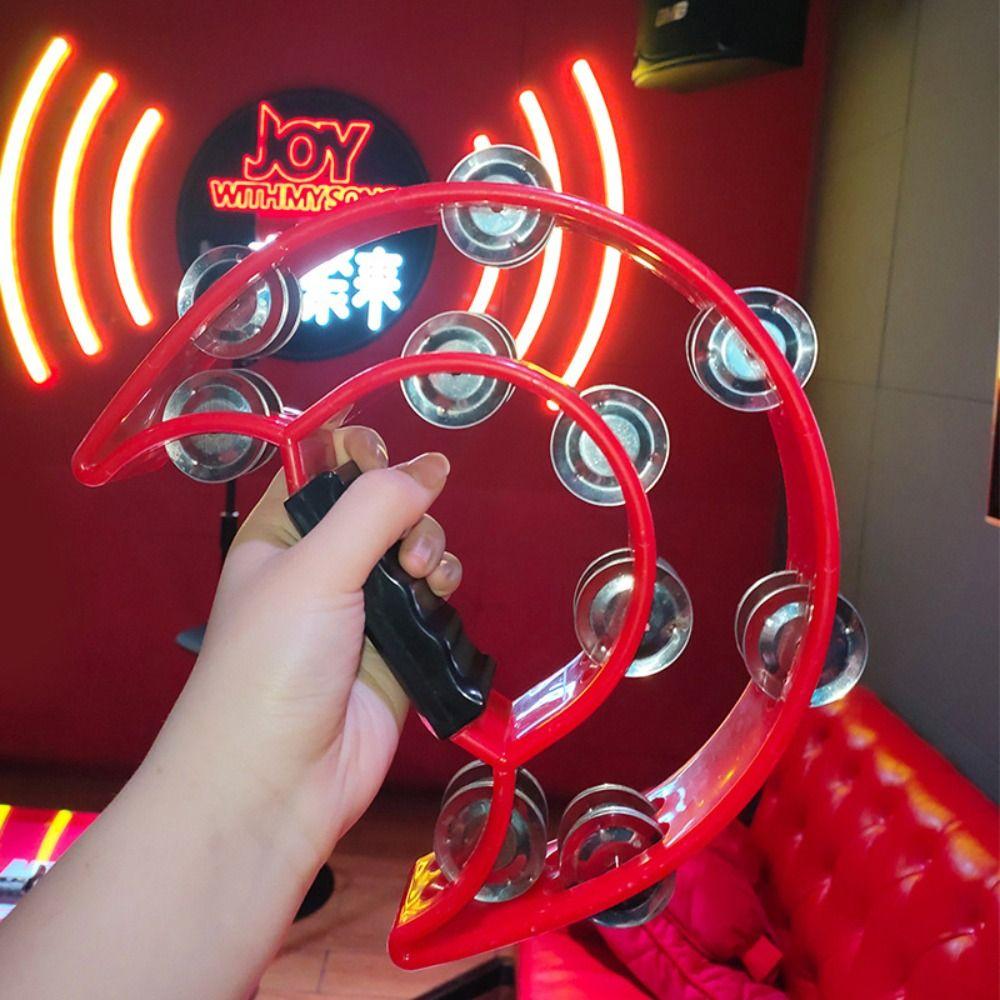 Музыкальный Орф Тамбурин Образовательный Ручной Кольцевой Тамбурин Полумесяц Ручной Колокольчик Музыкальное Просвещение