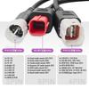 GZYF 3Pin 4Pin 6Pin Diagnostic Connector Cable OBD2 Adapter Scanner 3 in 1 Plastic Black for Motorcycle Yamaha Honda