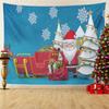Home Decor Tapestry Santa Christmas Tree Print Wall Hanging Room Wall Decor Background Fabric