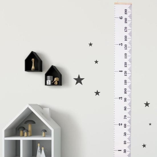 Настенный детский график роста, весы для спальни, детской комнаты, точный съемный холст для ребенка