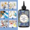 Клеи из УФ-смолы со слабым запахом 100 мл для использования в помещении, быстросохнущие, высокопрозрачные, безопасные, быстросохнущая эпоксидная смола для ночного рукоделия