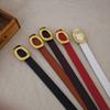 Authentic Ladies Belt With Alloy Circle Buckle For Office And Casual
