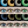Цветные контактные линзы Яркие синие контактные линзы Зеленые модные изысканные цветные линзы Красные цветные линзы для макияжа 1 пара