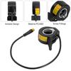 Electric bike 130X Thumb Throttle Accelerator for EBike 12V-72V Throttles 3 Pin Waterproof Speed Control Finger Throttle Grip Throttles 2