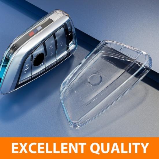 NEW Transparent Key Case Bag Shell Fob Holder For BMW 1 2 5 6 7 Series X1 X3 X4
