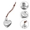 Mini Heart Hip Flask Food Grade Stainless Steel Flagon Water Bottle Wine Flask Pendant  Women