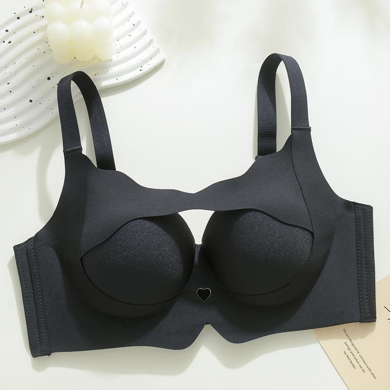 Round chest underwear women gather small breasts without traces, half a cup shows large, no steel ring, anti-sagging flat chest bra cover