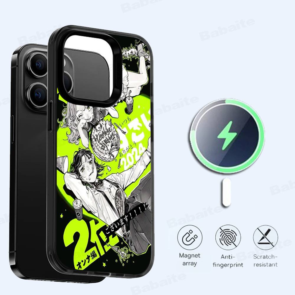 A-Ая O-Оосава K-Кога M-Мицуки Для Магнитного Чехла Телефона Для IPhone 17 16 Pro Max 15 Plus 14 13 12 11 Чехол