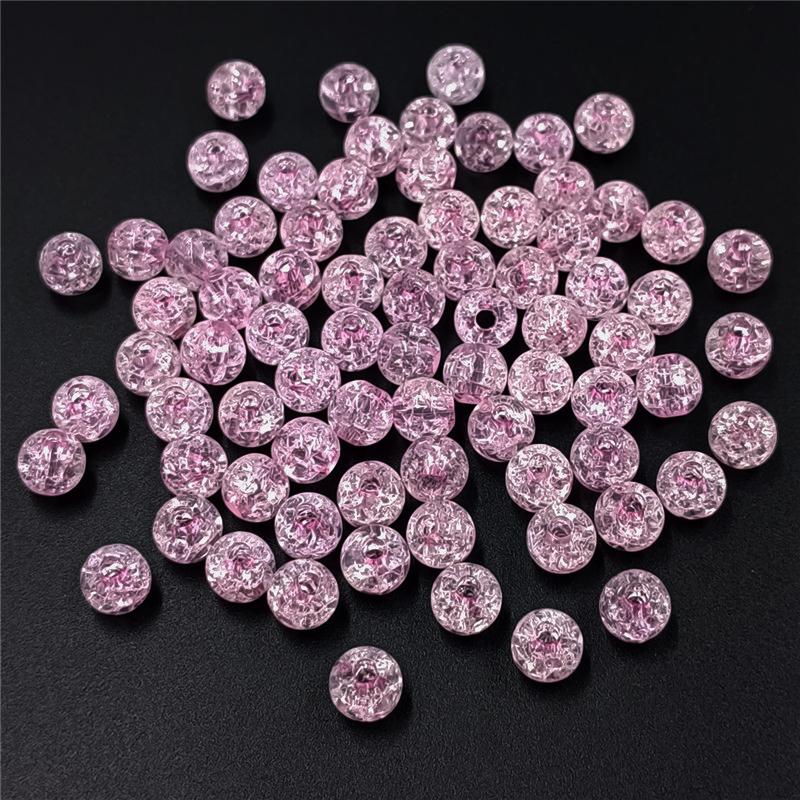 Креативные акриловые круглые бусины, модные подвески для ожерелья, браслета, маркировка 8-16 мм, 10 шт., свободные бусины, сделай сам, ювелирный материал ручной работы