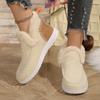 2025 НОВЫЕ Горячие Продажи Высококачественные Удобные Снежные Ботинки Женские Зимние Повседневные Круглый Носок Толстая Подошва Теплые Хлопковые Ботинки