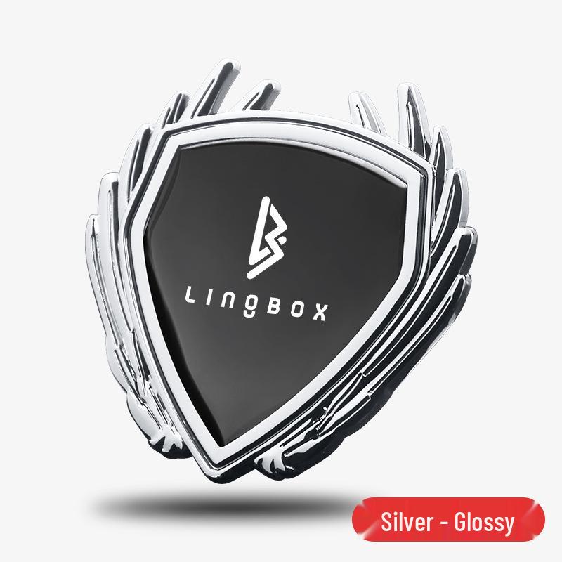 Металлический значок Lingbao Coco Uni Car: Декоративная наклейка на кузов автомобиля, боковое стекло или багажник