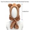 Warm Plush Cute Beanies Caps Earflap Earmuff Bear Ear Hat Winter Hats