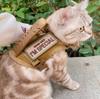 Тактический жилет-шлейка для питомца с поводком Набор Универсальный Противоскользящий для Кошек и Собак Персонализированный