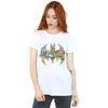 DC Comics Womens/Ladies Batman Batgirl Logo Collage Cotton Boyfriend T-Shirt