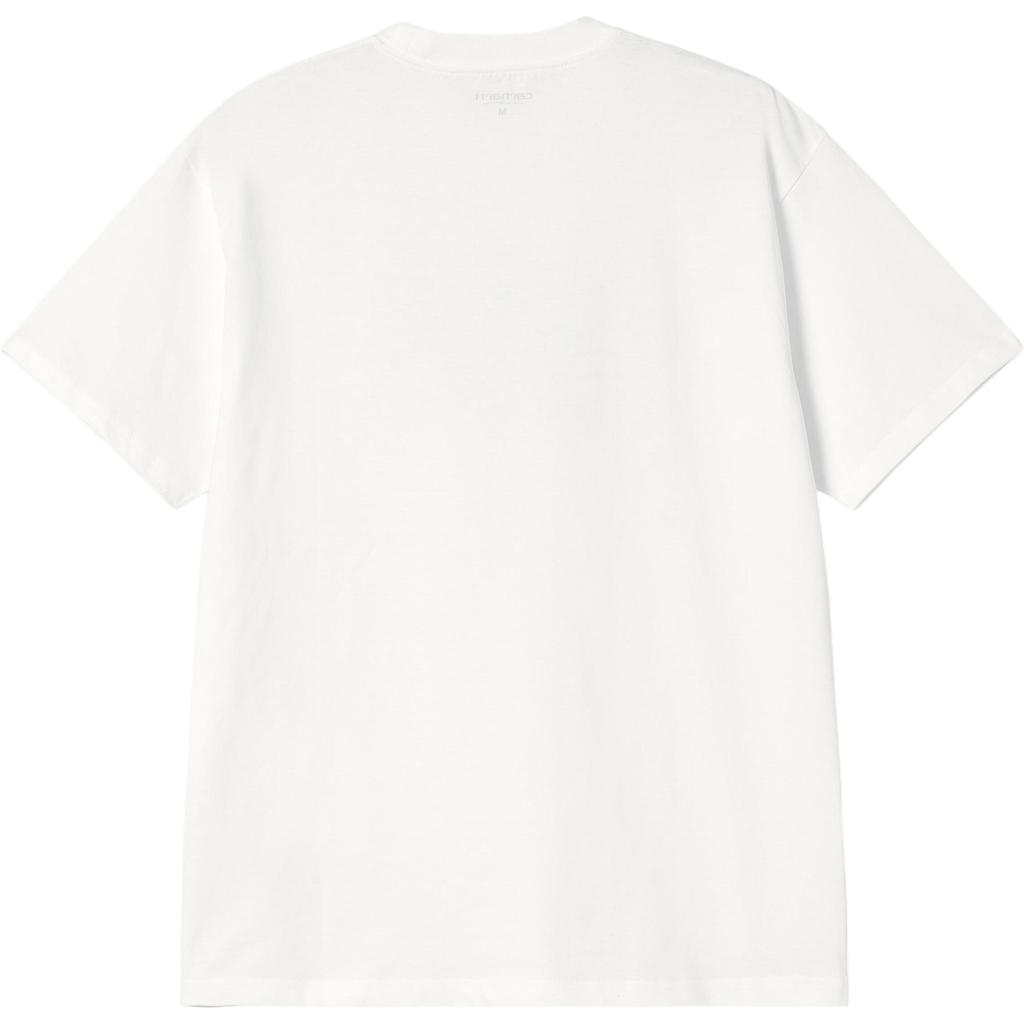 Carhartt WIP Удобная Модная Стильная Футболка с Коротким Рукавом Спереди с Рисунком Мужские Топы I034769-02-XX