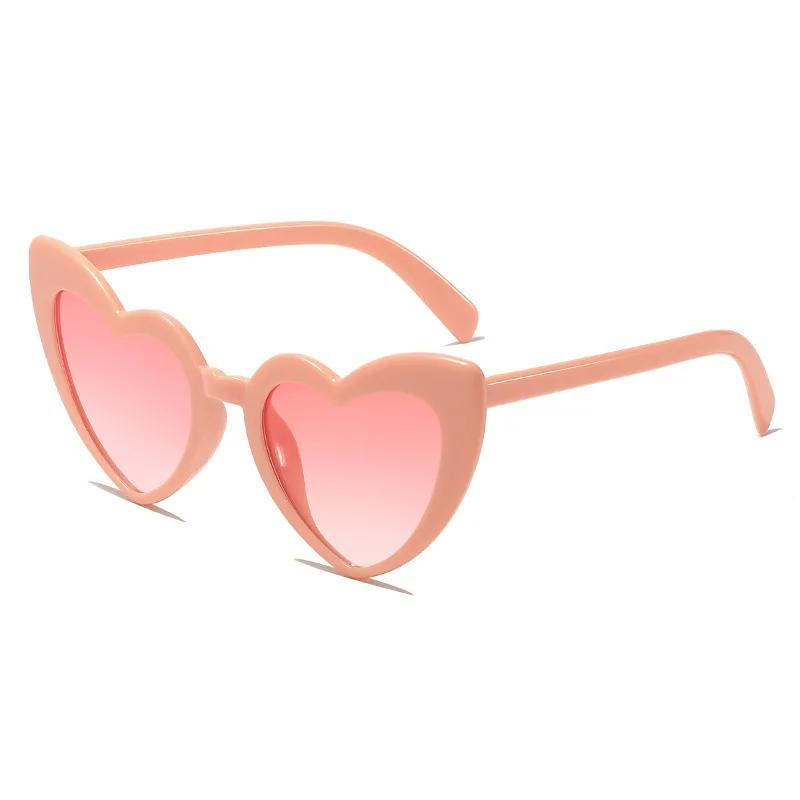 Cute Heart-Shaped Sunglasses For Men And Women Uv Protection Outdoor Beach Street Shooting Sun Protection Glasses Eye Protection