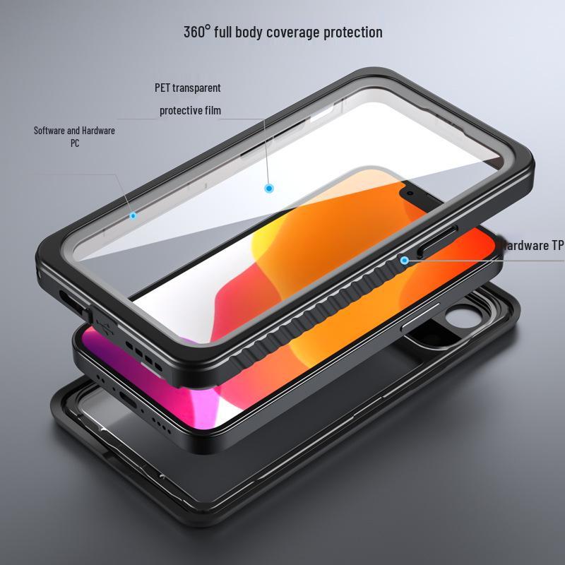 Водонепроницаемый чехол для дайвинга для iPhone 13 Mini - Профессиональная ударопрочная защитная крышка