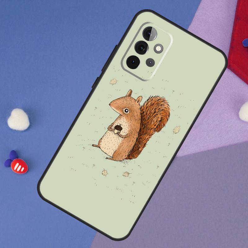 Мультяшный чехол-белка для Samsung Galaxy A55 A35 A32 A12 A22 A52 A06 A54 A34 A14 A56 A36 A26 A16 A13 A53 A15