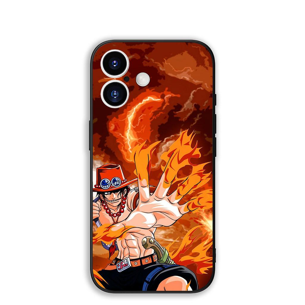 Cover for Samsung Galaxy S25 S24 S23 Fe Ultra Plus S7 Edge A05 A06 A16 A15 A35 Phone Case Portgas D Ace One Pieces Luffy