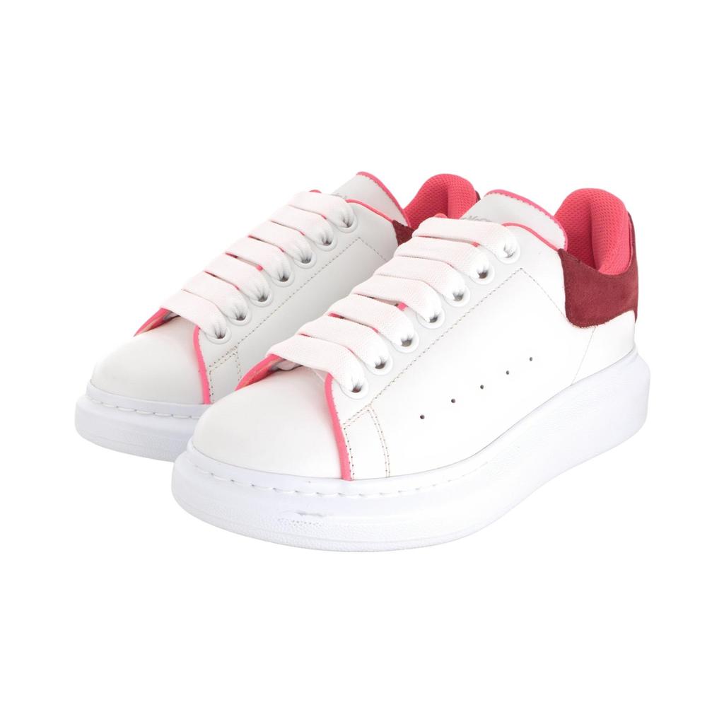 (WMNS) Alexander McQueen Oversized Sneaker 'White Velvet Fuchia' Women's 755621WIDJZ8709