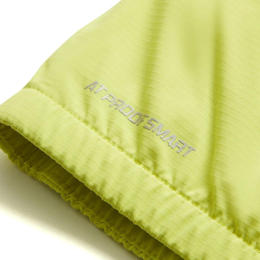 Li-Ning Удобная повседневная водонепроницаемая трехмерная флисовая подкладка с капюшоном на молнии ветровка мужская верхняя одежда желто-зеленый AFDU089-9