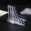24 шт., прозрачная акриловая подставка для мольберта, устойчивая структура, стеллаж для выставки товаров для карточек, коллекционные предметы