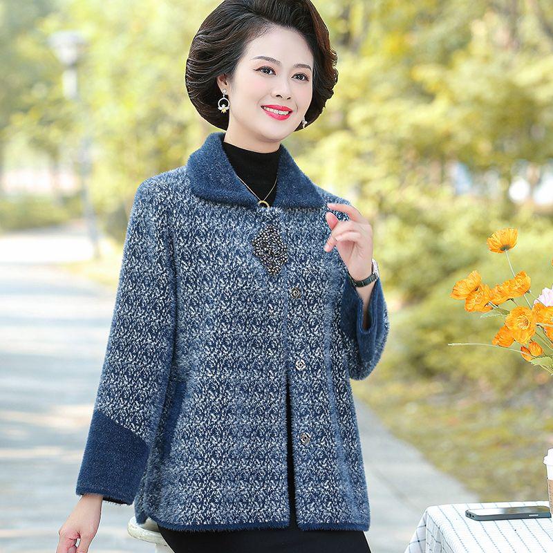 Роскошная и удобная шуба из искусственной норки для женщин среднего возраста на осень и зиму