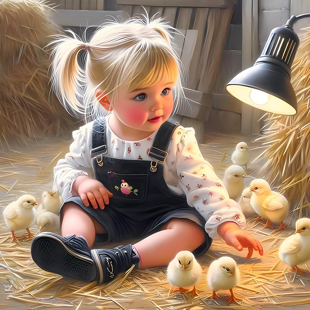 5D DIY Girl Series Diamond Painting Decor Full Round Drill Diamond Painting Girl Kit Home Decor Art Craft