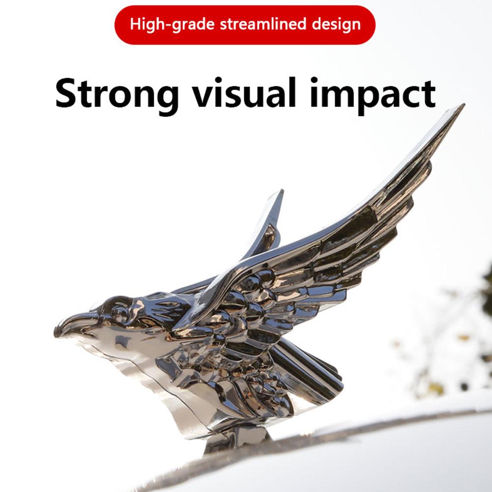 3d Flying Eagle Emblem Car Logo Front Hood Ornament Car Car Eagle Accessories Stickers Badge Badge Decoratiion Stickers Y0f4