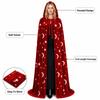with Oversized Hood Halloween Hooded Cloak Moon and Star Print Vintage Hooded Cape