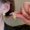 Серьги-подвески с цветком, легкая роскошь, высокое чувство моды, изысканные серьги-гвоздики, универсальные серьги с темпераментом, женские