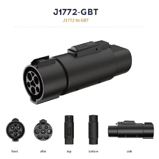 Адаптер для зарядки электромобилей Type1 на GBT SAE Адаптер зарядного устройства для электромобилей J1772 на GBT Адаптер для зарядки электромобилей AC