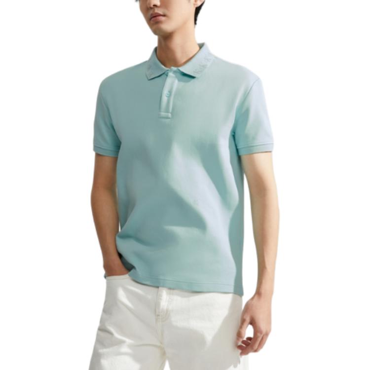 Calvin Klein Ck Jeans Ss24 однотонная рубашка поло мужские топы Biquan-зеленый J325016-CII