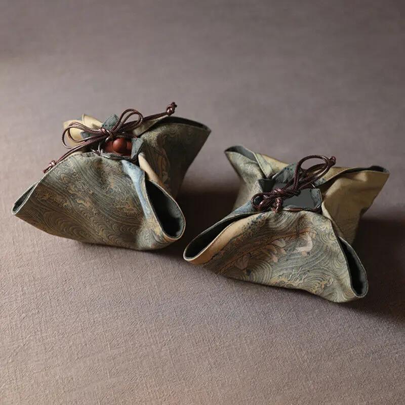 Китайский чайник Чашка Хранение Сумка Портативный Уличный Дорожный Комплект Тканевая Сумка Контейнеры Упаковка для Гайвани Чайный Набор Уютный Уют