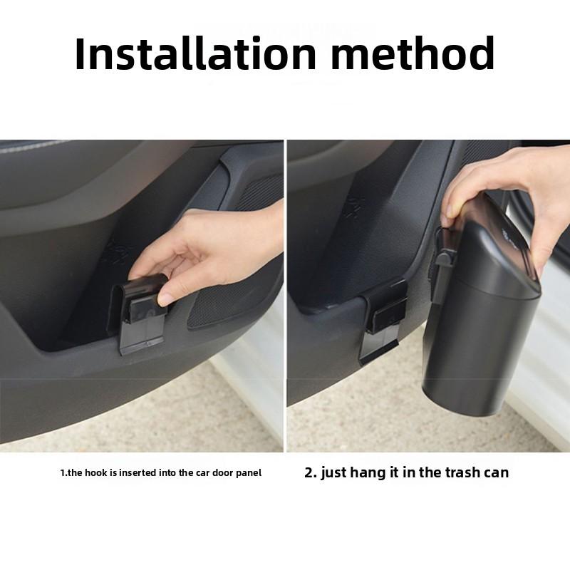 For Toyota Avalon XX30 Yaris XP90 2005~2012 Car Interior Sundries Tidying Trash Can With Lid Durable Leak-proof Mini Accessories
