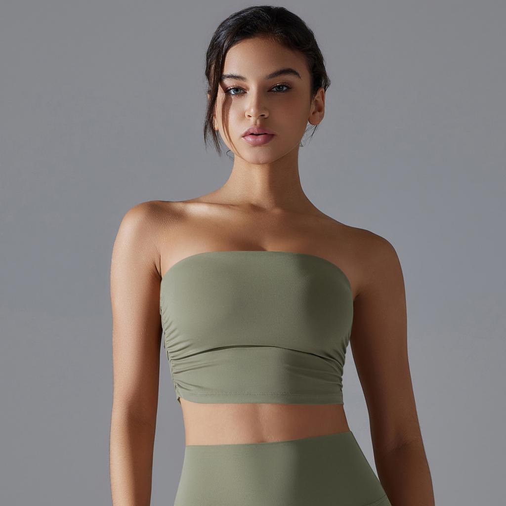 Auroth Women Gym Fitness Bra Backless Exercise Running Sport Vest Breathable Yoga Underwear