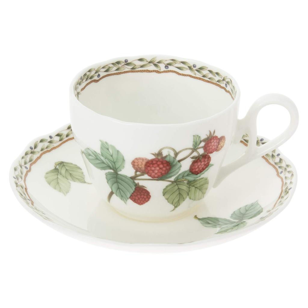 Чашка-блюдце Noritake 250 куб. см Orchard Garden, безопасная для микроволновой печи, костяной фарфор и (Кофе чай) Т97887/4911