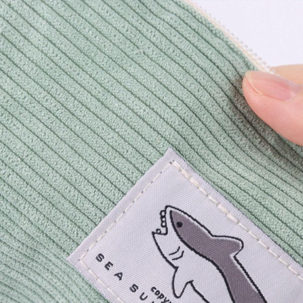 Cute Shark Pen Bag Large-capacity Pen Box Multifunctional Stationery Organizer  Students