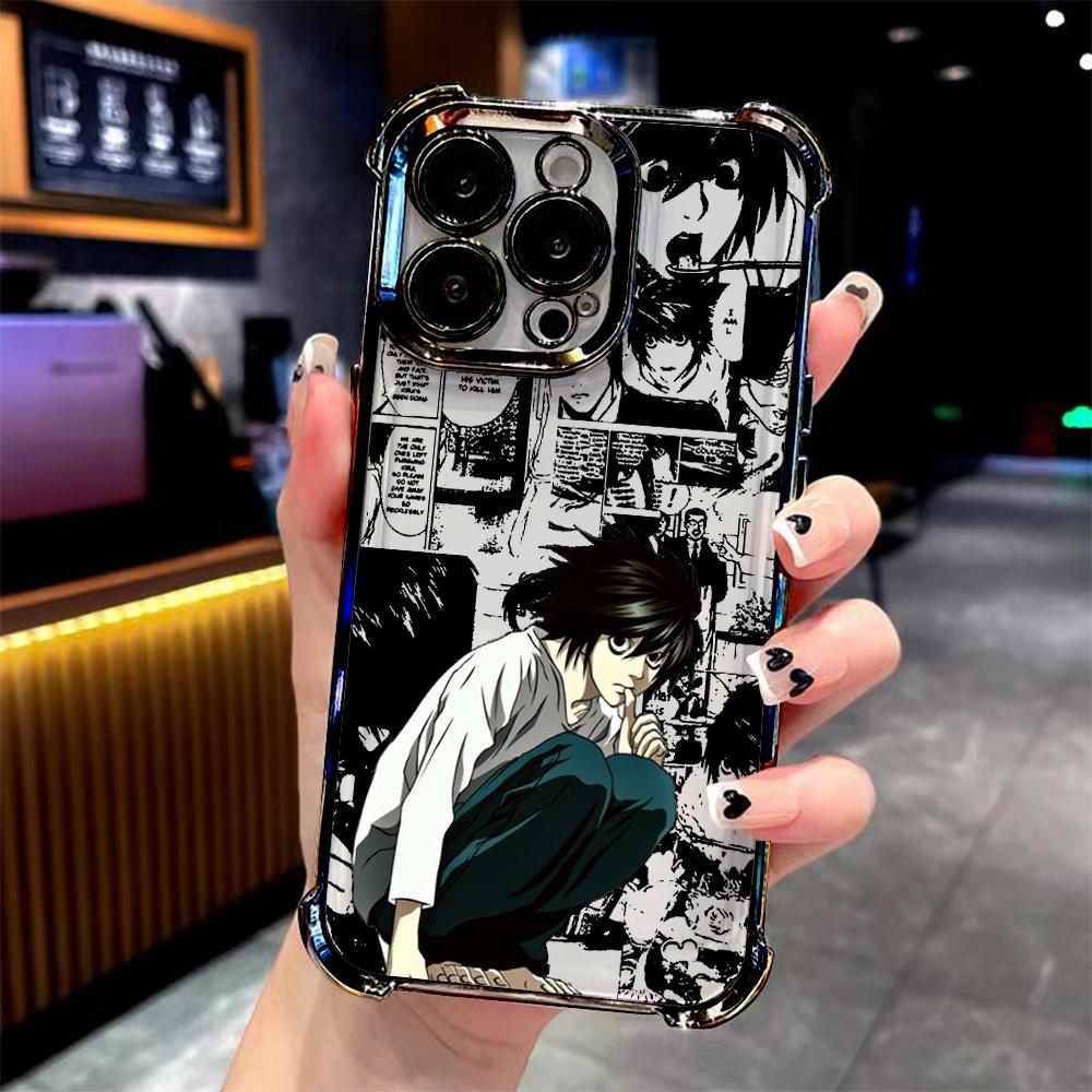 Anime Cute Misa Amane Plating Phone Case For Samsung A07 A36 A16 A06 A35 A55 A25 A26 A05s A15 A54 A34 A24 A14 A05 A04 A13 4G 5G