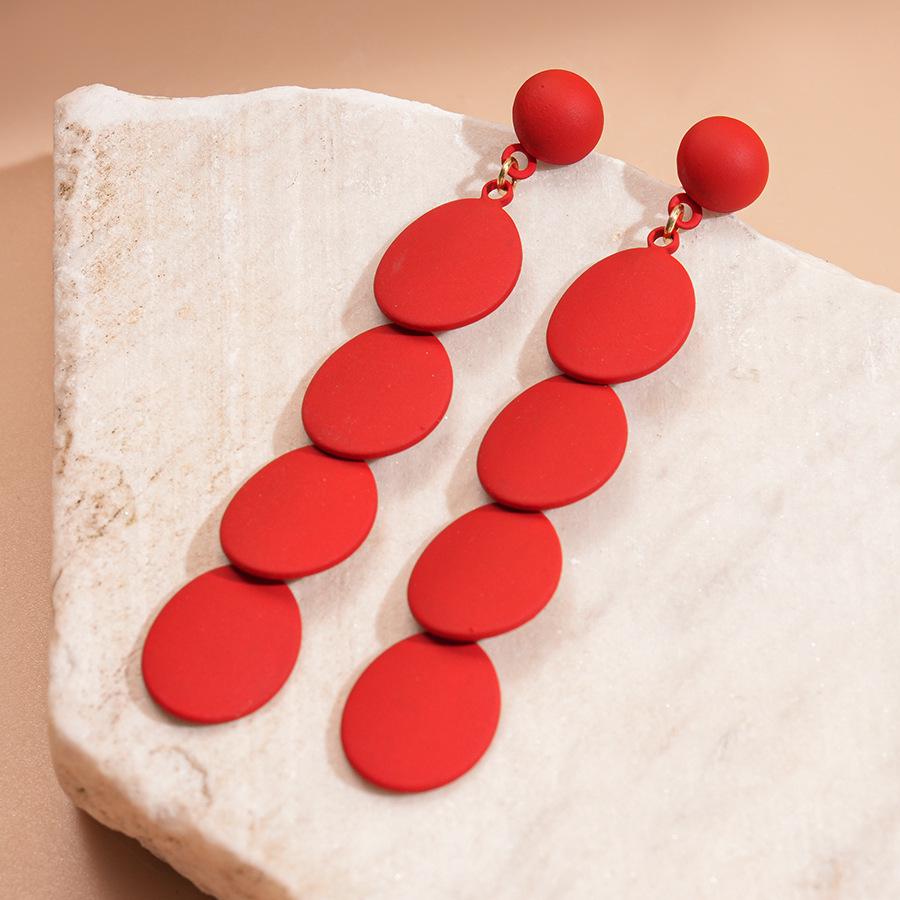 Роскошные серьги-кисточки с красными цветами: Стильные, Дорогие, Акцентные Серьги-Гвоздики для Женщин