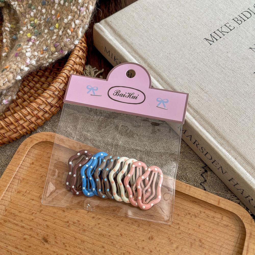 10 шт. новые корейские заколки для волос для девочек, цвет чая с молоком, заколки принцессы с челкой, боковой зажим, аксессуары для волос для маленьких девочек