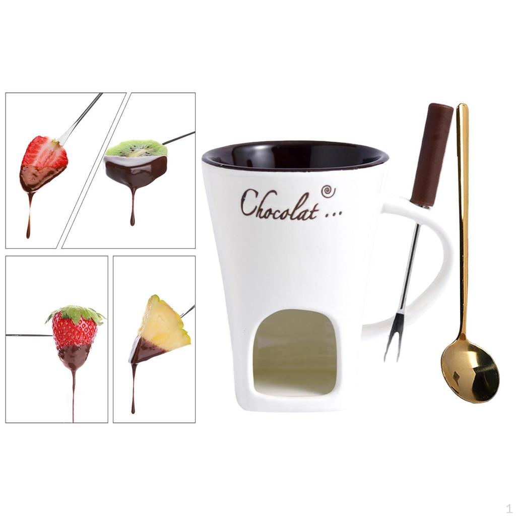 Керамическая кружка для шоколадного фондю, для плавления сыра, чашка, подогреваемая чайной свечой, горшочек