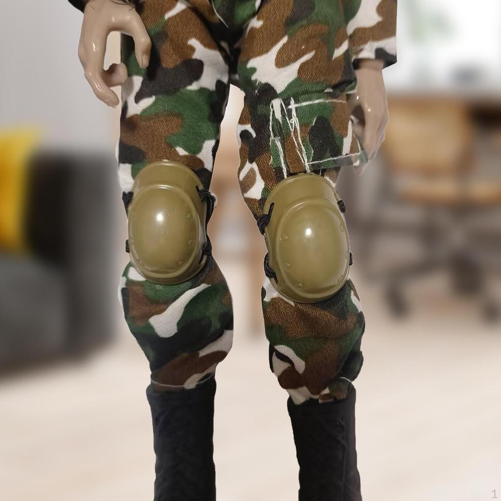 2 Pieces 1/6 Scale Doll Knee Pads, Clothing Handmade, Stylish Figure Costume for 12inch