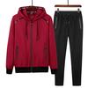 Men's Temperament Casual Sports Suit Long-sleeved Hooded Jacket + Sports Pants Two-piece Set
