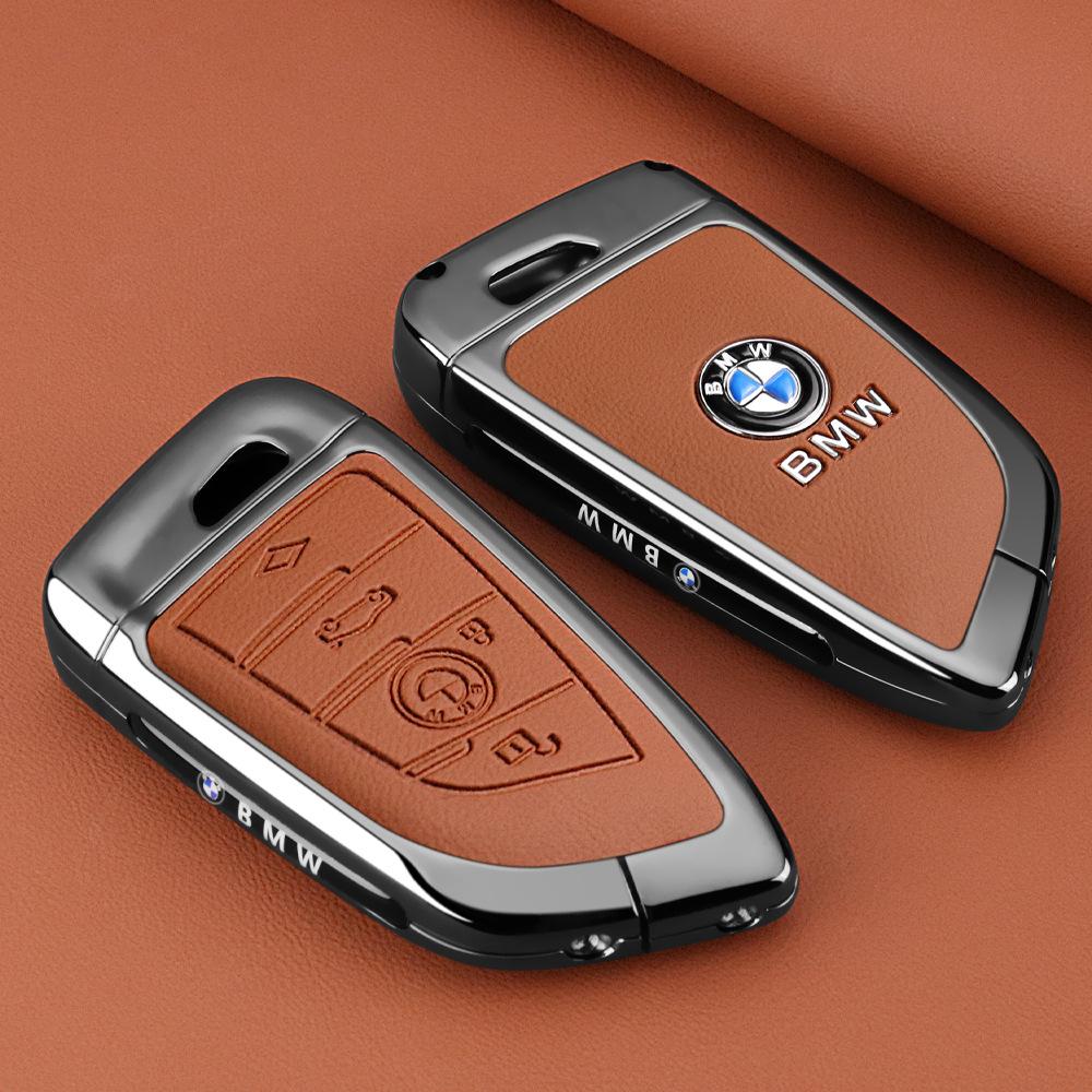 Styling Zinc Alloy Car Key Cover Case Holder For BMW 1 3 7 Series X1 X3 X5 X6 X7 F20 F15 F16 F48 G20 G30 G01 G02 G05 G11 G32 CZ9