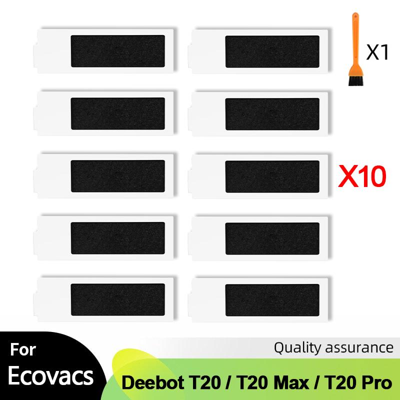 For ECOVACS Deebot T20 Omni / T20 Max / T20 Pro Vacuum Cleaner Accessories Main Side Brush Mop Cloth HEPA Filter Dust Bag Parts